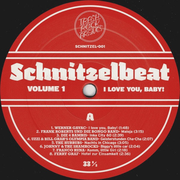 Image of Label Cover of LP - VG+/VG+ - VARIOUS, Schnitzelbeat Volume 1 - I Love You, Baby! (Twisted Rock-N-Roll, Exotica & Proto-Beat Unknowns From Austria 1957-1965) (Digatone; DIG 004, Austria 2014 Reissue, Booklet), Sleeve still in opened shrinkwrap, - 3816455C