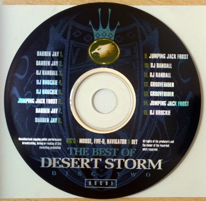 Image of Label Cover of 2xCD - VG+/G+ - VARIOUS, The Best Of Desert Storm Live Jungle (Desert Storm Rave Promotions; DSCD1, UK 1994, Double CD Case), , - 3816422C