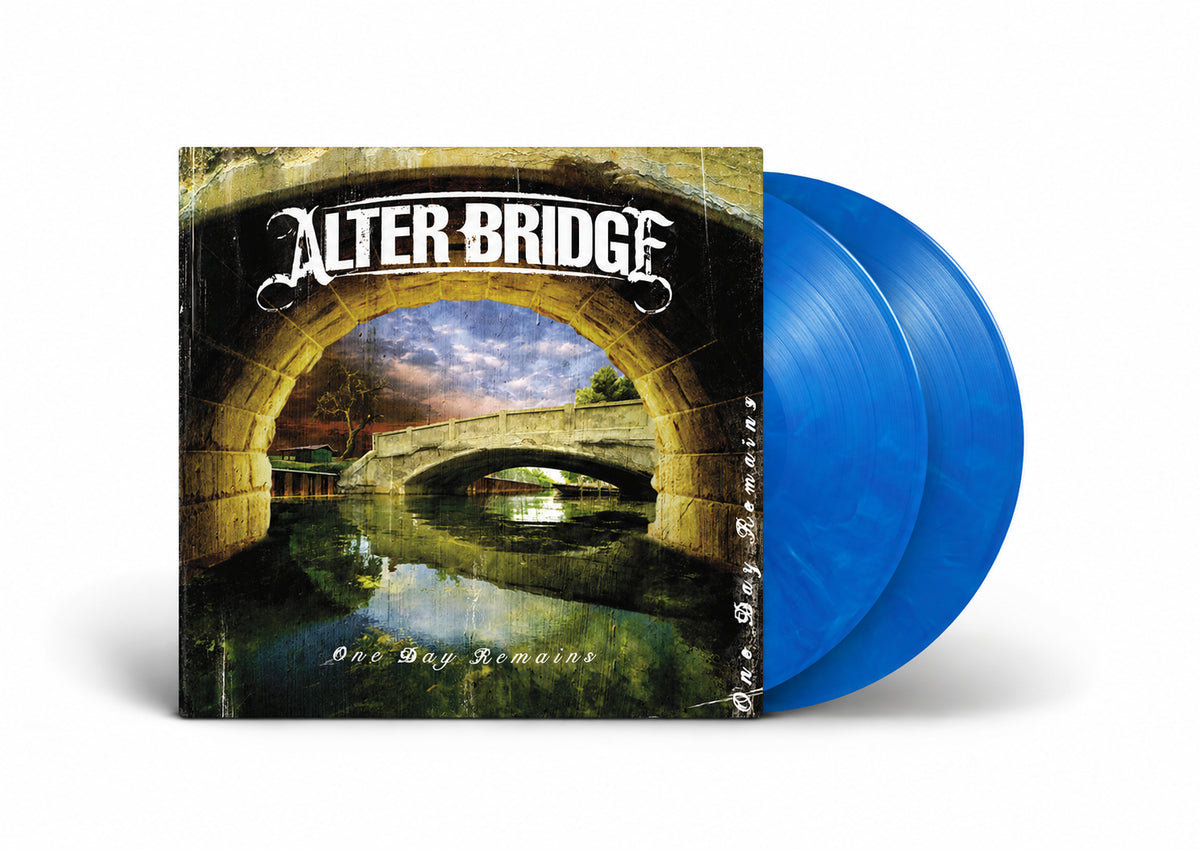 Image of Front Cover of 2xLP - NEW/NEW - ALTER BRIDGE, One Day Remains (Concord; 7280526, UK 2026 Reissue, Limited Edition Blue Marble 20th Anniversary Vinyl), , Reissue of the deluxe 2-LP Blue marble 20th anniversary edition of Alter Bridge's Gold-certified debut One Day Remains pressed on blue marble vinyl. Originally released in 2004, the album includes fan favourites like “Metalingus,” “Open Your Eyes,” and ""In Loving Memory."" This expanded edition offers six bonus tracks, including rarity ""Save Me,"