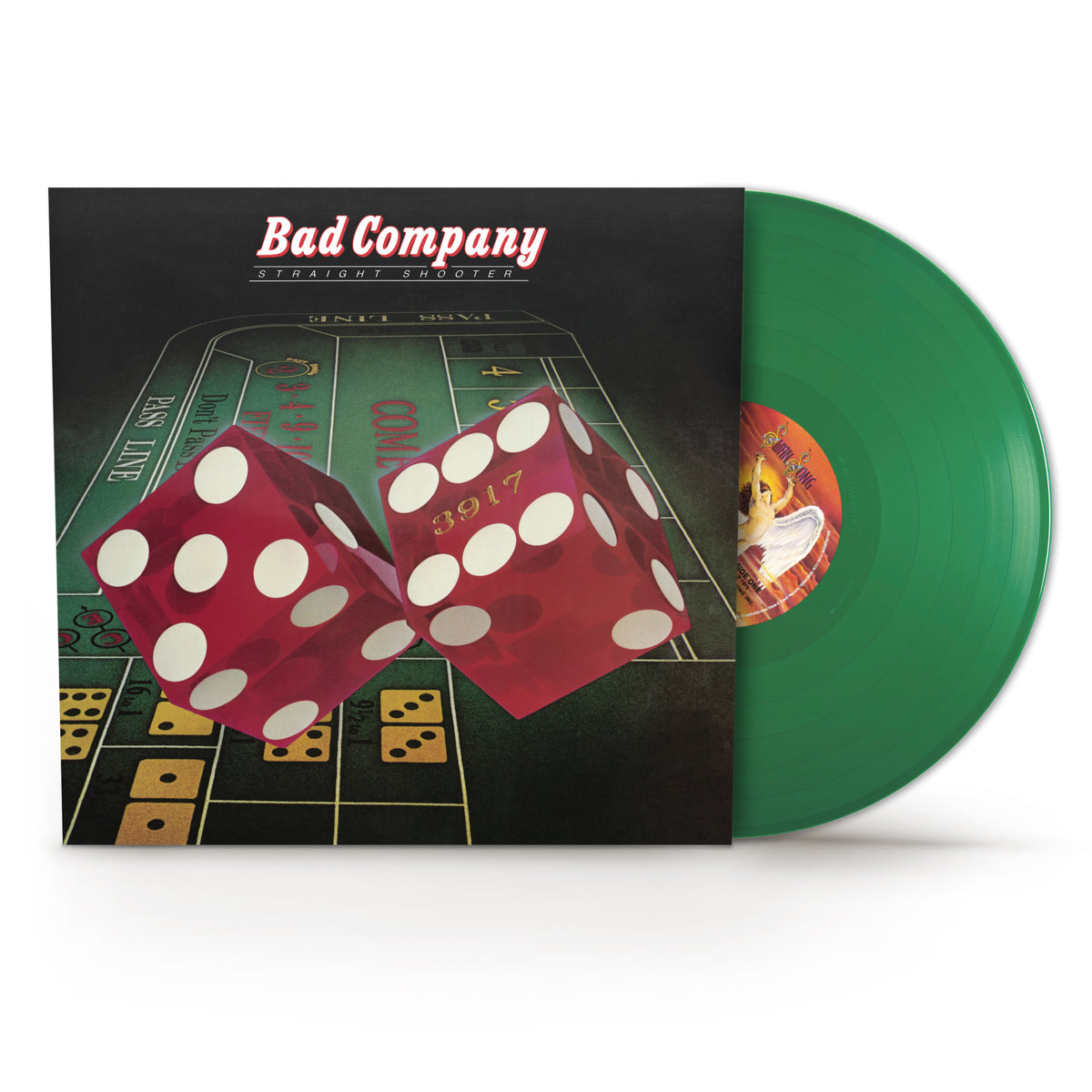 Image of Front Cover of LP - NEW/NEW - BAD COMPANY, Straight Shooter (Rhino Atlantic; 603497801558, UK 2026 Reissue, Limited Edition Opaque Evergreen Vinyl), , Building on the massive success of their debut, this sophomore release solidifies the band's signature mix of blues-infused hard rock and catchy radio hooks. Anchored by classic tracks like "Feel Like Makin' Love" and "Shooting Star," it stands as a cornerstone of 1970s arena rock. - 9414596C