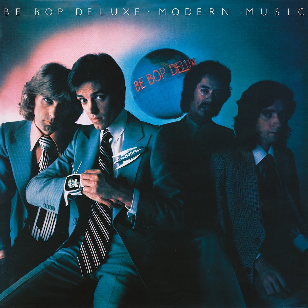 Image of Front Cover of LP - NEW/NEW - BE BOP DELUXE, Modern Music (Esoteric; PECLECLP2955, UK 2026 Reissue), , New vinyl edition of the classic album 'Modern Music' by Be Bop Deluxe. Remastered from the original master tapes and cut at AIR Studios to celebrate the 50th anniversary of the original release. Recorded in June and July 1976 at Abbey Road Studios, 'Modern Music' was the fourth album by Be Bop Deluxe and the second to feature the line-up of Bill Nelson (vocals, guitars, keyboards), Charles Tumaha