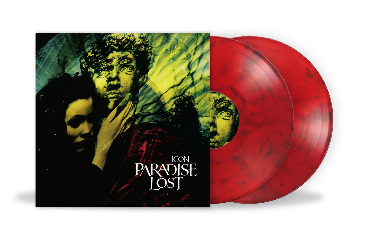 Image of Front Cover of 2xLP - NEW/NEW - PARADISE LOST, Icon (SONY; 19958468501, UK 2026 Reissue, Bloody Mary Red Vinyl), , Released in September 1993, Icon was Paradise Lost’s fourth studio album and a record that helped define the gothic metal genre. It was one of their first major international chart successes, cementing their growing reputation worldwide and paving the way for the commercial breakthrough of Draconian Times (1995). In February 2018, Icon was inducted into the Decibel Magazine Hall of Fam