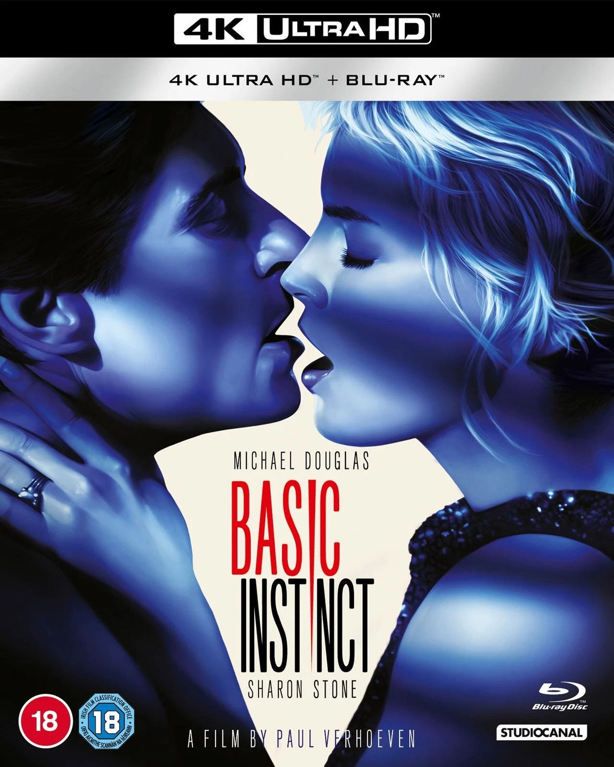 Image of Front Cover of 3xBlu-Ray - VG+/VG+ - PAUL VERHOEVEN, Basic Instinct (Studio Canal; OPTU4276, UK 2021, Slipcase), , - 3936046E