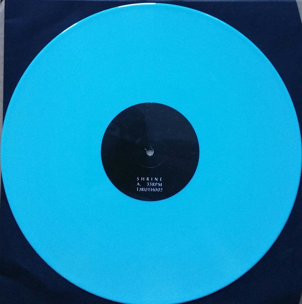 Image of Label Cover of LP - VG/VG+ - FOREST SWORDS, Shrine: Original Dance Score (Dense Truth; TJRUTH002, UK 2016, Picture Sleeve, Insert, Limited Edition, Blue Vinyl.), Noticeable crease to sleeve top left., - 3926304E