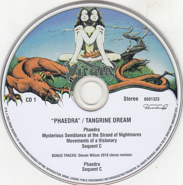 Image of Label Cover of 6xCD - M/M - TANGERINE DREAM, Phaedra (Universal Music Recordings; 6581320, UK & Europe 2025, Box Set, 50th anniversary edition. 5 CD. 1 BluRay), , - 3936213E