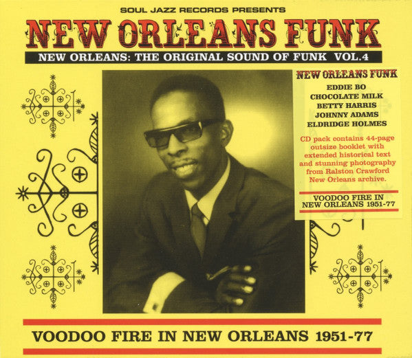 Image of Front Cover of CD - VG+/VG+ - VARIOUS, New Orleans Funk Vol.4 (Voodoo Fire In New Orleans 1951-77) (Soul Jazz Records; SJR CD355, UK 2016, Slipcase, Booklet), , - 4056041S