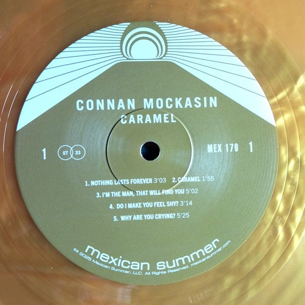 Image of Label Cover of LP - EX/VG+ - CONNAN MOCKASIN, Caramel (Mexican Summer; MEX179, Europe 2025 Reissue, Insert, Metallic Gold Vinyl), Still In Opened Shrinkwrap With Hype Sticker, - 4016169C