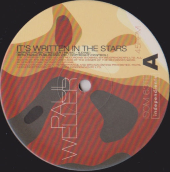 Image of Label Cover of 10" - VG/VG - PAUL WELLER, It's Written In The Stars (Independiente; ISOM 63TE, UK 2002, Picture Sleeve), Hairline marks, Light sleeve wear, - 4016120C