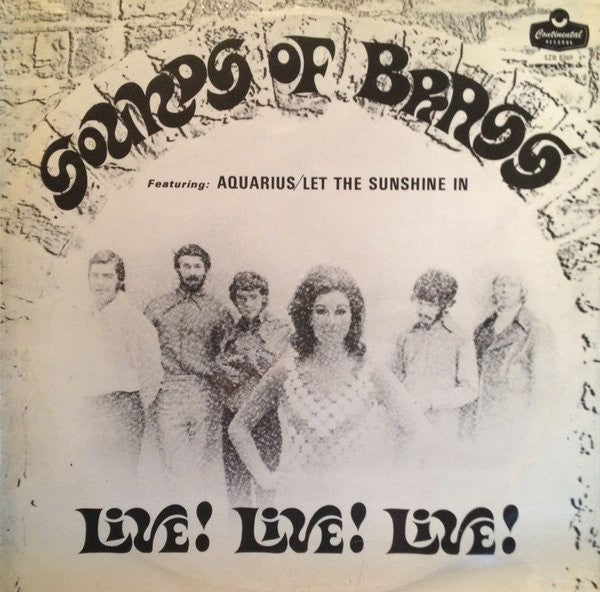 Image of Front Cover of LP - G+/VG+ - SOUNDS OF BRASS FEATURING DENNIE LOREN, Live! Live! Live! (Continental Records; SZB 8269, South Africa 1969, Laminated Front Sleeve), Torn Rear Sleeve, Laminate Bubbling, - 4026228E