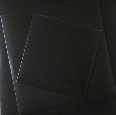 Image of Front Cover of LP - VG+/VG+ - ZOVIET FRANCE, 7.10.12 (Alt.Vinyl ; AV040/041/042r, UK 2013, Three Different Sized Plain Black Sleeves Stuck Diagonally On Top Of Each Other, Black Inners), Black Inners, - 4026201E
