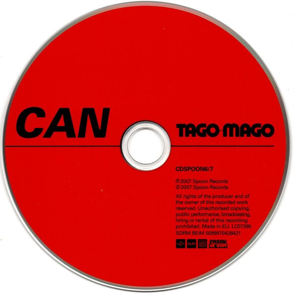 Image of Label Cover of CD - VG+/VG - CAN, Tago Mago (Spoon Records; CDSPOON6/7, UK & Europe 2013 Reissue, Jewel Case), , - 4016271C