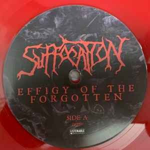 Image of Label Cover of LP - VG+/VG+ - SUFFOCATION, Effigy Of The Forgotten (Listenable Records; POSH332, France 2021 Reissue, Inner, Red Vinyl), , - 4026382E