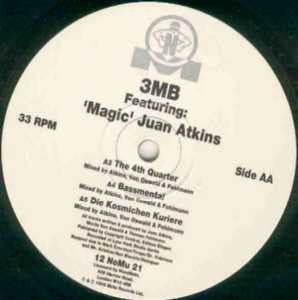 Image of Label Cover of 12" - VG+/VG+ - 3MB FEATURING 'MAGIC' JUAN ATKINS*, 3MB Feat. Magic Juan Atkins E.P. (NovaMute; 12 NoMu 21, UK 1993, Picture Sleeve), nice copy!, - 4046322S
