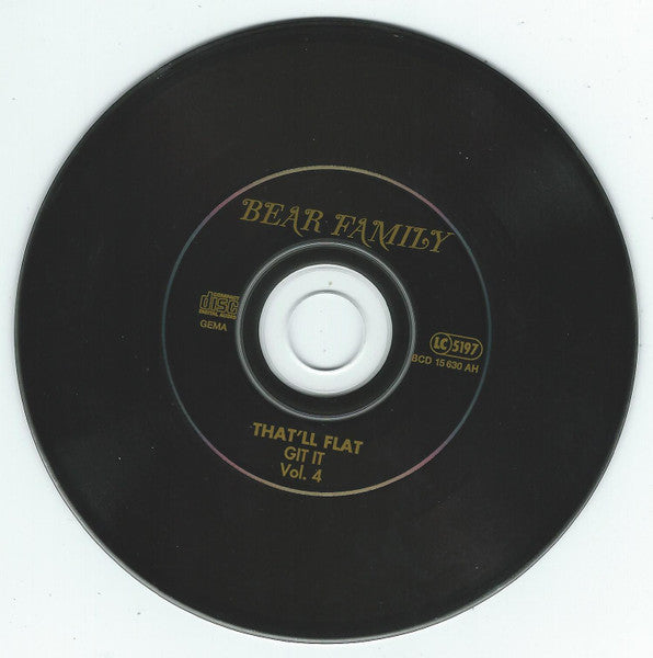 Image of Label Cover of CD - VG+/VG+ - VARIOUS, That'll Flat ... Git It! Vol. 4: Rockabilly From The Vaults Of Festival Records (Bear Family Records; BCD 15 630 AH, Germany 1994, Jewel Case), , - 4056334S