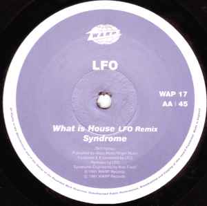 Image of Label Cover of 12" - VG/VG - LFO, What Is House EP (Warp Records; WAP 17, UK 1992, Picture Sleeve), light marks only. edge wear and light creasing, - 4046326S