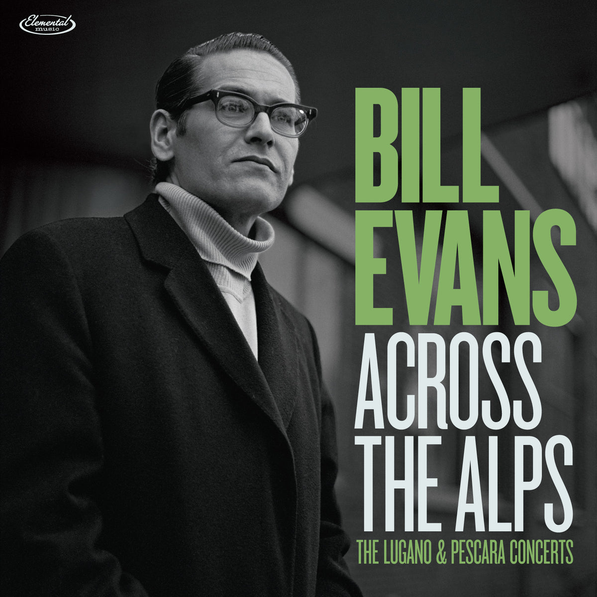 Image of Front Cover of 2xLP - NEW/NEW - BILL EVANS, Across The Alps - The Lugano & Pescara Concerts (Elemental; 5990566, UK 2026, Gatefold, Insert, 180g Vinyl), , First appearance of these historic trio performances by Bill Evans, recorded in Lugano, Switzerland, in 1967 and in Pescara, Italy, in 1969. Transferred from the original tape reels and restored and mastered by Matthew Lutthans at The Mastering Lab, this limited-edition 180-gram 2LP set is presented in deluxe gatefold packaging and includes an ex