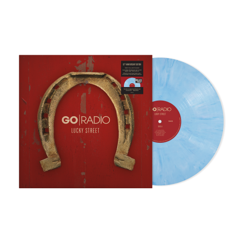 Image of Front Cover of LP - NEW/NEW - GO RADIO, Lucky Street (Craft Recordings; CR01062, UK 2026, Sky Colour Vinyl), , Lucky Street is the debut studio album by American rock band Go Radio and celebrates its 15th anniversary this year. Go Radio consists of guitarist and vocalists Jason Lancaster, original band and founding member of Mayday Parade, Matt Burns on bass, Steven Kopacz on drums, and Tony Planas on guitar. Pressed on sky coloured vinyl. - 9417757C