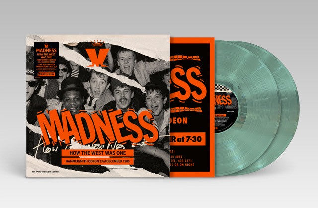 Image of Front Cover of 2xLP - NEW/NEW - MADNESS, How The West Was One: Hammersmith Odeon 23rd December 1980 (West Village Music Management; , UK 2026, Coloured Vinyl), , RSD Black Friday 2026Although previously released on CD and digitally, and currently unavailable, this is the first time the concert will be released on vinyl, and the first time anywhere for the full concert, including tracks not previously available commercially. It will be released on coloured vinyl and available worldwide." - 9417783C