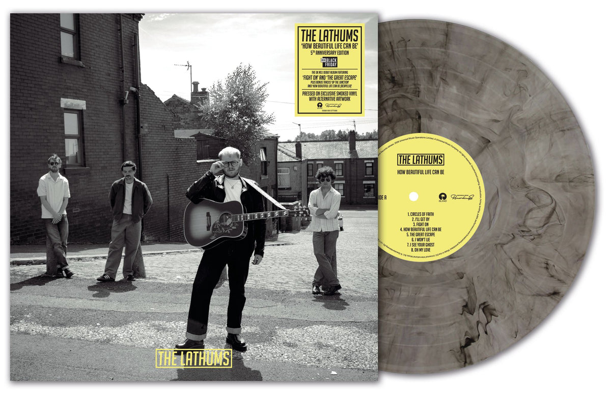 Image of Front Cover of LP - NEW/NEW - THE LATHUMS, How Beautiful Life Can Be (5th Anniversary) (UMR/Island; , UK 2026, Coloured Vinyl), , The Lathums celebrate the fifth anniversary of their UK No. 1 album 'How Beautiful Life Can Be' with a new anniversary edition, exclusively for Record Store Day Black Friday. Pressed on limited edition coloured vinyl, accompanied with bonus tracks appearing on vinyl for the first time. - 9417859C