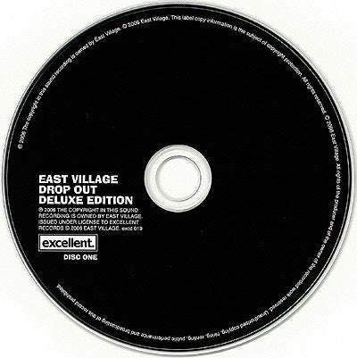 Image of Label Cover of 2xCD - VG+/VG+ - EAST VILLAGE, Drop Out (Excellent. Records; EXCD 019-020, Japan 2006 Reissue, Fold Over Sleeve, Inner & Booklet), , - 4116030C