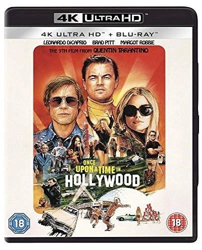 Image of Front Cover of 2xBlu-Ray - VG+/VG+ - QUENTIN TARANTINO, Once upon a Time in Hollywood (Sony Pictures ; UHD RJ9082, Europe 2019, Slipcase), , - 4136013E