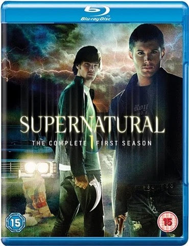 Image of Front Cover of 4xBlu-Ray - VG+/VG+ - JARED PADALECKI, Supernatural First Season (Warner Brothers ; 5000126281, Europe ), , - 4136049E