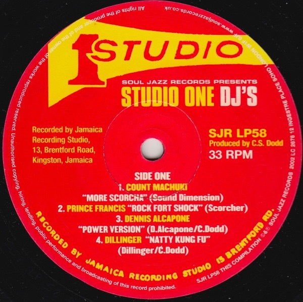 Image of Label Cover of 2xLP - EX/VG - VARIOUS, Studio One DJ's (Soul Jazz Records; SJR LP58, UK Reissue), , - 4116159C
