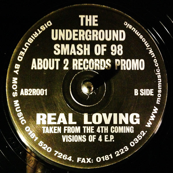 Image of Front Cover of 12" - /VG - ABOUT 2, Real Loving (About 2 Records; AB2R001, UK 1998), Tiny hairline marks only, plays VG+., - 4146119S