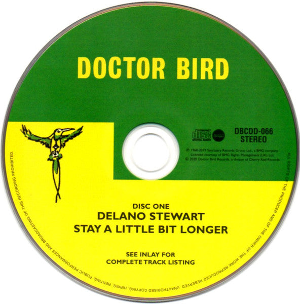 Image of Label Cover of 2xCD - EX/EX - DELANO STEWART, Stay A Little Bit Longer (Doctor Bird; DBCDD066, UK 2020 Reissue), , - 4156036S