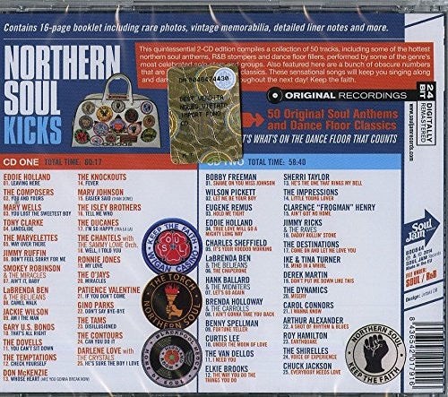 Image of Back Cover of 2xCD - VG+/VG+ - VARIOUS, Northern Soul Kicks (50 Original Soul Anthems And Dance Floor Classics) (Soul Jam Records; 600844, Europe 2014, Double CD Case), , - 4116369C