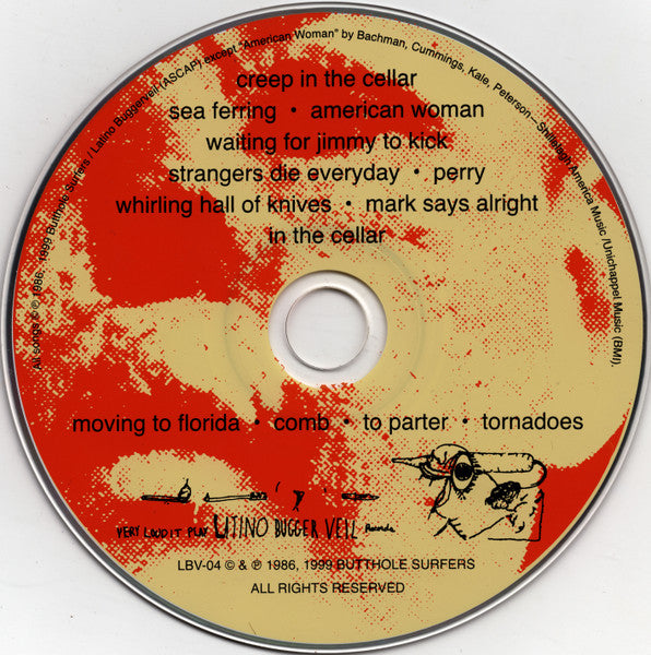 Image of Label Cover of CD - - BUTTHOLE SURFERS, Rembrandt Pussyhorse / Cream Corn From The Socket Of Davis (Latino Bugger Veil; LBV-04, US 1999, Digipak), , - 4136221E