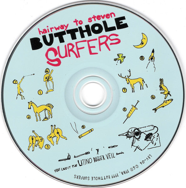 Image of Label Cover of CD - VG+/VG+ - BUTTHOLE SURFERS, Hairway To Steven (Latino Bugger Veil; LBV-06, US 1999, Digipak), , - 4136222E