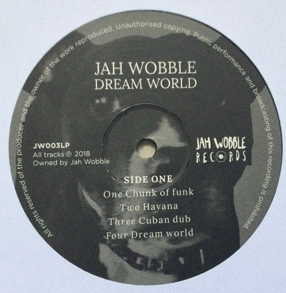Image of Label Cover of LP - VG+/VG+ - JAH WOBBLE, Dream World (Jah Wobble Records; JW003LP, UK 2018), A couple of light hairlines that don't affect play., - 4126435E