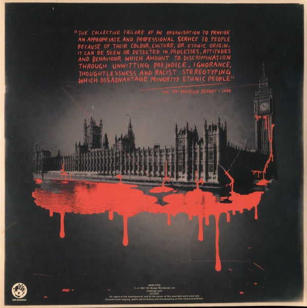 Image of Back Cover of LP - EX/EX - THE BRKN RECORD, The Architecture Of Oppression Part 1 (Mr Bongo Worldwide Ltd.; MRBLP240RS, UK 2021, Gatefold, Booklet, Red Splatter), Opened instore. Still in stickered shrink., - 4216054C