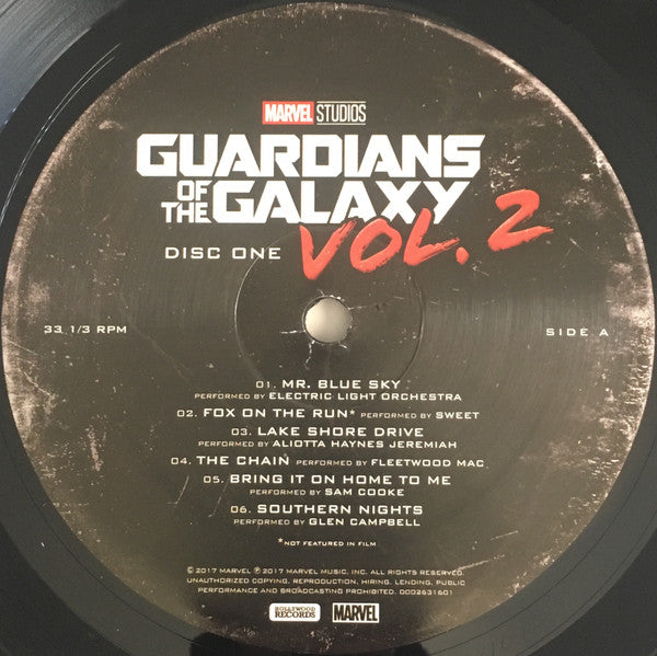 Image of Label Cover of 2xLP - VG+/VG+ - VARIOUS, Guardians Of The Galaxy Vol. 2 (Hollywood Records; D002583401, US 2017, Gatefold), , - 4226031E
