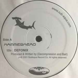 Image of Label Cover of 12" - VG/VG+ - HAMMERHEAD (3) / UNDERTOW PROJECT, Defonix / El Monsturo De La Laguna Negra (SubAqua Record Co.; SARc002, US 2001, Picture Sleeve), light wear to sleeve, - 4246062S
