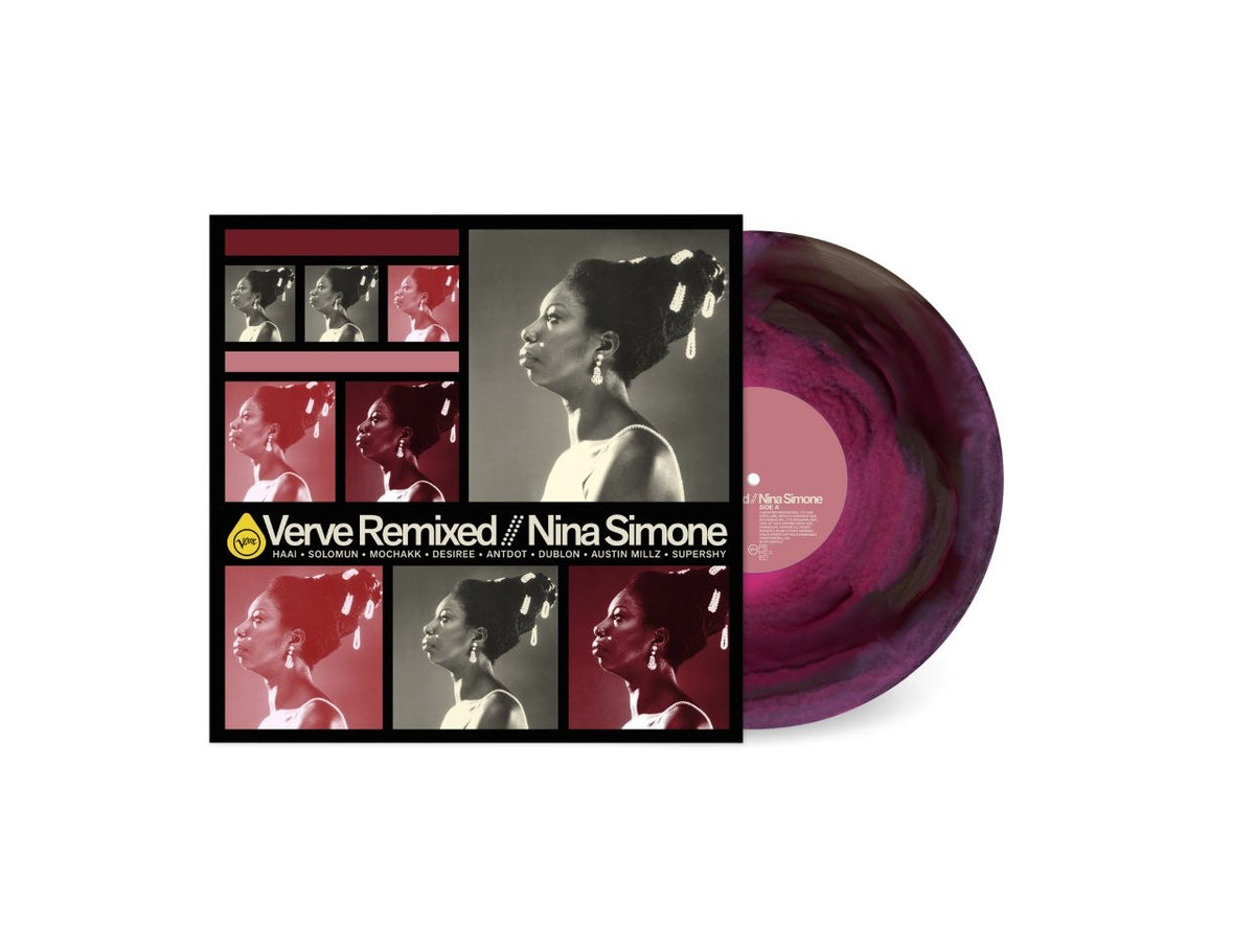 Image of Front Cover of LP - NEW/NEW - NINA SIMONE, Verve Remixed // Nina Simone (Verve; 6130467, Europe 2026, Colour Blend Vinyl), , Verve Remixed // Nina Simone arrives as an exciting contribution to the groundbreaking series. This album celebrates Simone�s enduring influence through the lens of today�s top DJs and producers. Solomun, Mochakk, DESIREE, Supershy, HAAi, dublon, Antdot and Austin Millz unite on this single record, each track honoring the power of her original recordings while opening them up