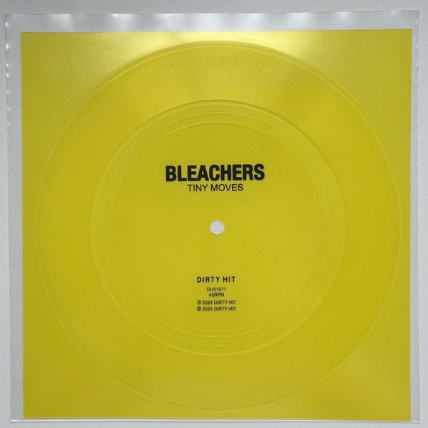 Image of Front Cover of 7" - /EX - BLEACHERS (JACK ANTONOFF), Tiny Moves (Dirty Hit ; DH01971, UK 2024, No Magazine, Single Sided, Yellow, Transparent Flexi-disc), , - 4226014E