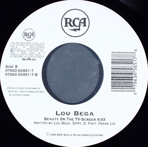 Image of Back Cover of 7" - /EX - LOU BEGA, Mambo No. 5 (A Little Bit Of...) / Beauty On The TV-Screen (RCA ; 07863-65851-7, US 1999), , - 4226137E