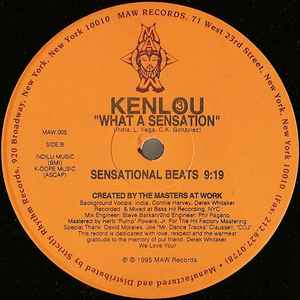 Image of Label Cover of 12" - VG/VG - KENLOU III, What A Sensation (MAW Records; MAW 005, US 1995, Stickered Plain Sleeve), strong VG. opened shrink w/ hype sticker, - 4246248S