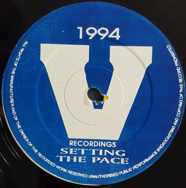 Image of Back Cover of 12" - /VG - D.J. KRUST, Jazz Note / Burning (V Recordings; V006, UK 1994, Plain Sleeve), , - 4226154E
