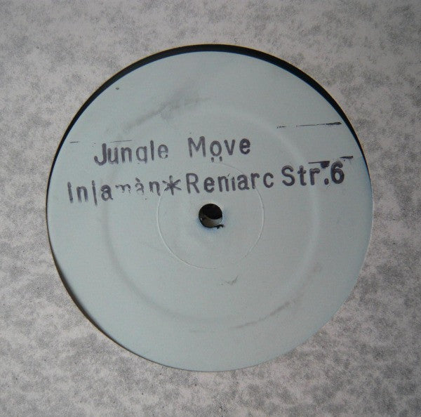 Image of Front Cover of 12" - /G+ - NINJAMAN, Jungle Move (Remarc Remix) (Street Tuff Records; Str.6, UK 1995, Stamped White Label, Plain Sleeve), Felt tip on label., - 4226157E