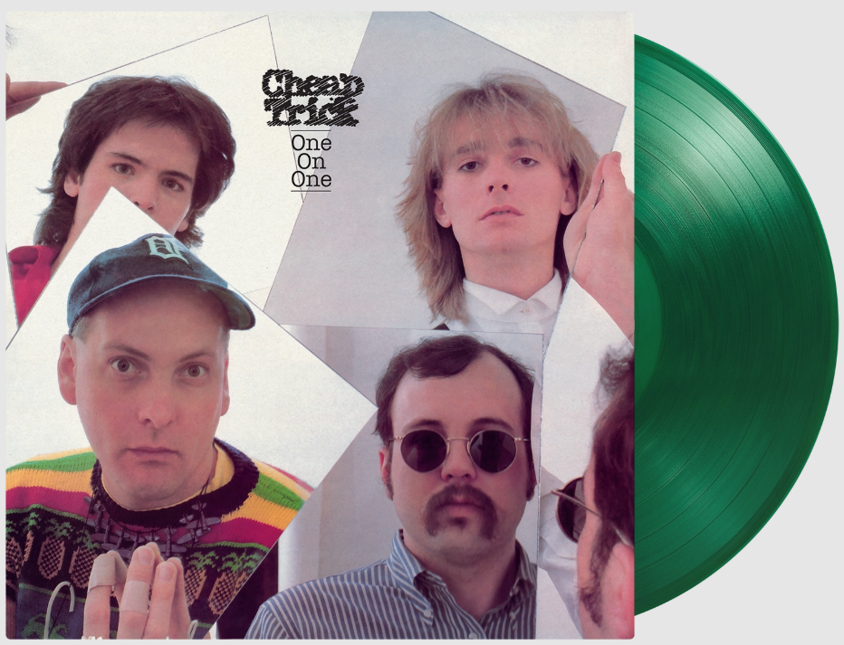 Image of Front Cover of LP - NEW/NEW - CHEAP TRICK, One On One (Music On Vinyl; MOVLP3558C, UK 2026 Reissue, Insert, Limited Edition 180g Translucent Green Vinyl), , Cheap Trick's 1982 album, produced by Roy Thomas Baker, featuring 'If You Want My Love' and 'She's Tight'. - 9419153C