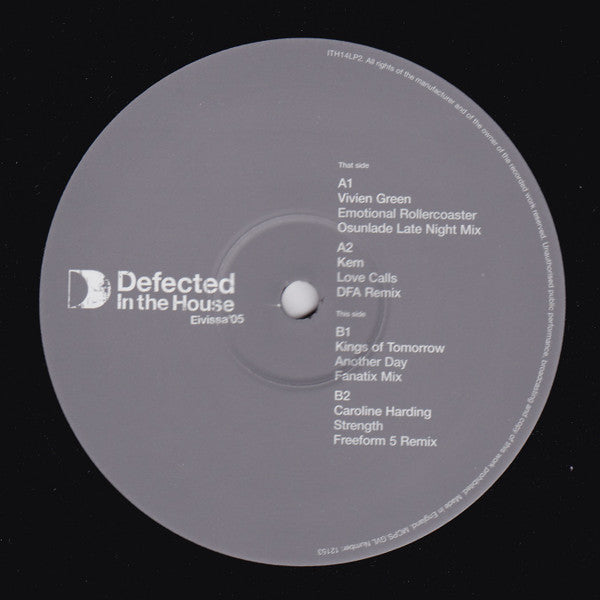 Image of Label Cover of 2x12" - VG/VG - VARIOUS, Defected In The House - Eivissa '05 (Part Two) (ITH Records; ITH14LP2, UK 2005), , - 4246059S