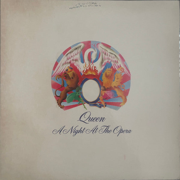 Image of Front Cover of LP - VG/G+ - QUEEN, A Night At The Opera (Elektra; 7E-1053, US 1970s, Embossed Gatefold Sleeve), Edge Wear, Light Stains, - 4246448S