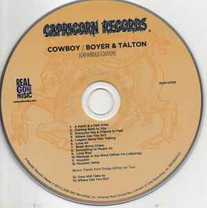 Image of Label Cover of CD - VG+/VG+ - COWBOY, Boyer & Talton (Real Gone Music; RGM-0709, US 2018 Reissue, Jewel Case, Booklet), , - 4216600C