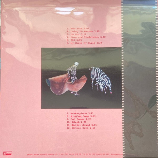 Image of Back Cover of LP - VG+/EX - THE KILLS, God Games (Domino; WIGLP418X, Europe 2023, Booklet, Clear Green Vinyl), , - 4226313E