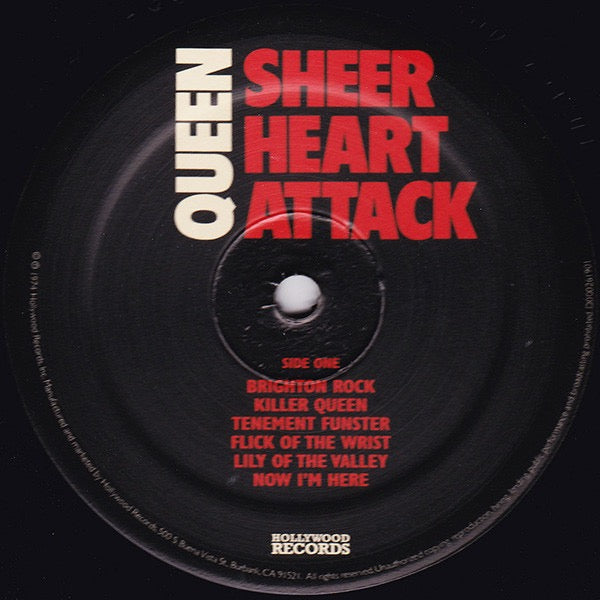 Image of Label Cover of LP - VG+/VG+ - QUEEN, Sheer Heart Attack (Hollywood Records; D000261901, US 2008 Reissue, Insert), , - 4216641C
