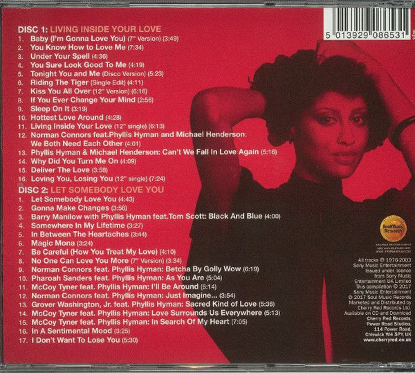 Image of Back Cover of 2xCD - EX/VG+ - PHYLLIS HYMAN, Deliver The Love (The Anthology) (SoulMusic Records; SMCR-5165D, UK 2017, Jewel Case, Booklet), , - 4236261E