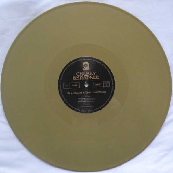Image of Label Cover of 2xLP - EX/EX - KING GIZZARD AND THE LIZARD WIZARD, Chunky Shrapnel (Flightless; FLT-060, Europe 2020, Gatefold, 2 Inners, Gold vinyl, No Obi), , - 4226288E
